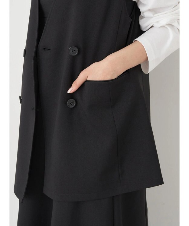 earth music&ecology ノーカラージレ Black