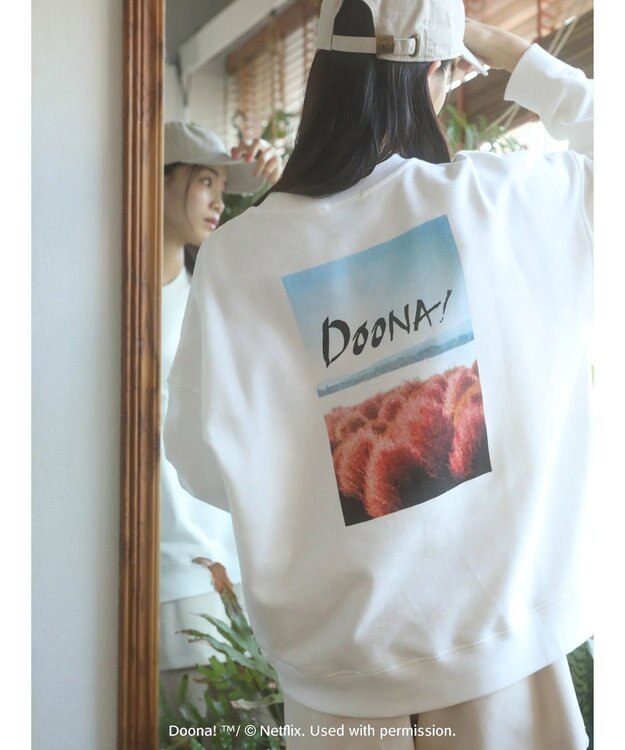 Green Parks ●ＤＯＯＮＡ！　ロゴｐｔルーズスウェット White