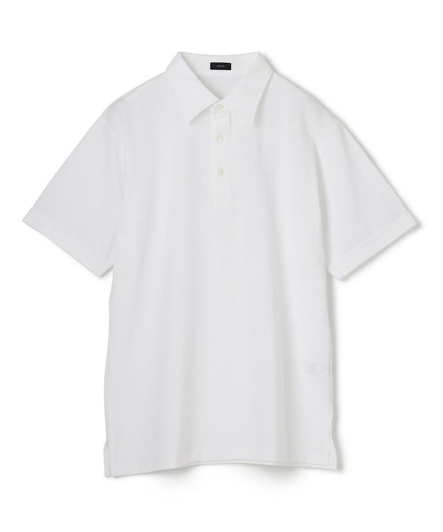 JOSEPH HOMME コンパクトサッカージャージー　ポロシャツ ホワイト系