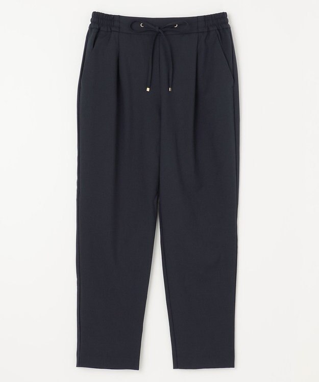 ANY 【ウエストゴム/ストレッチ/セットアップ可】イージィケアストレッチテーパードパンツ ネイビー
