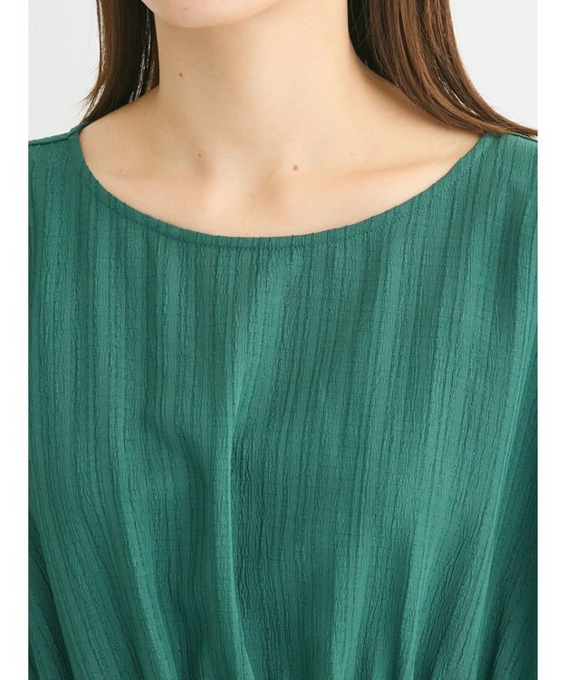 Green Parks 変形ストライプジャガードチュニック Green