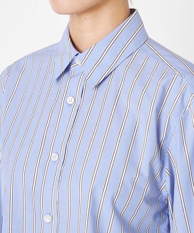 NAVE 【Nave】タイプライター クロップドシャツ ストライプ系