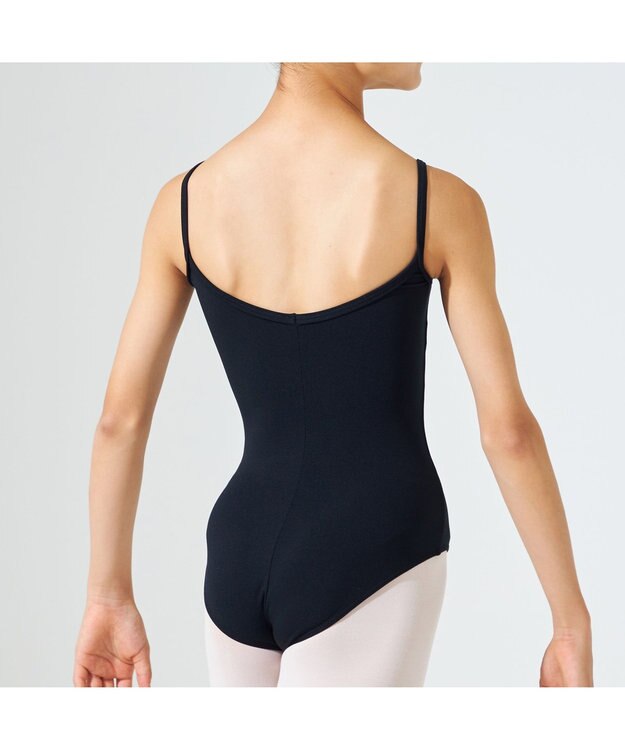 Chacott プリンセスライン入りキャミソールレオタード ブラック