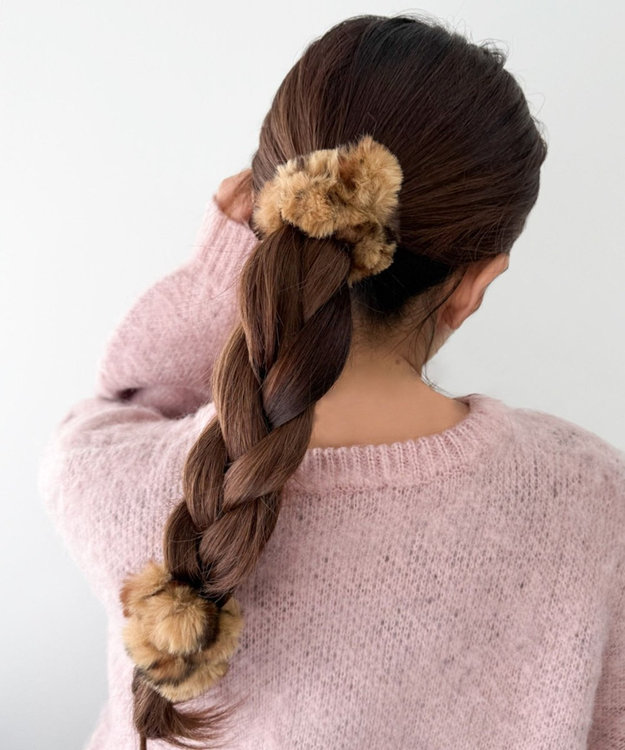 WEGO L2Pファーヘアゴム 柄1