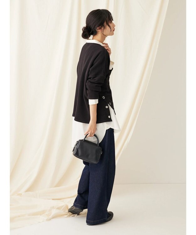 CRAFT STANDARD BOUTIQUE サイドリングボタンプルオーバー Black