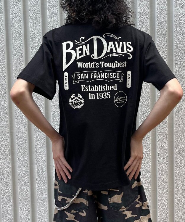 WEGO 【ユニセックス着用ITEM/MLサイズ展開】BENDAVISクラシックロゴT（SS） ブラック