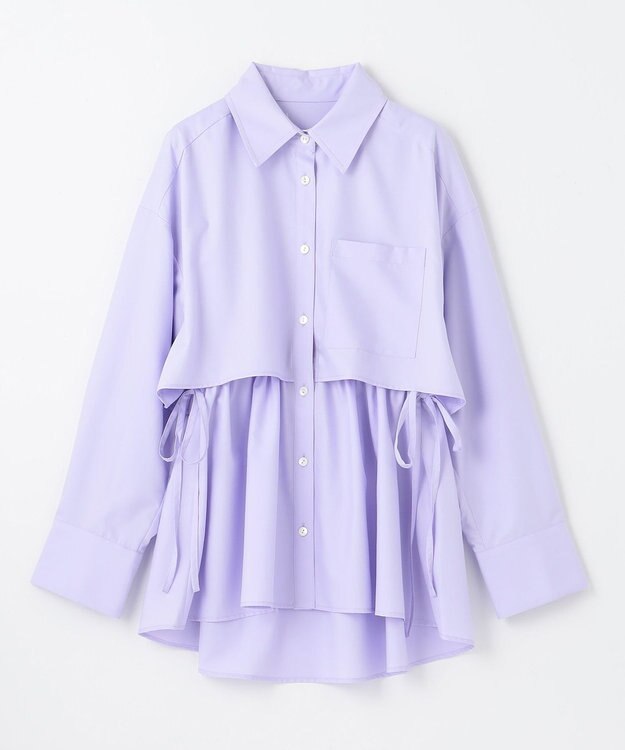 GRACE CONTINENTAL レイヤードドロストシャツ ラベンダー
