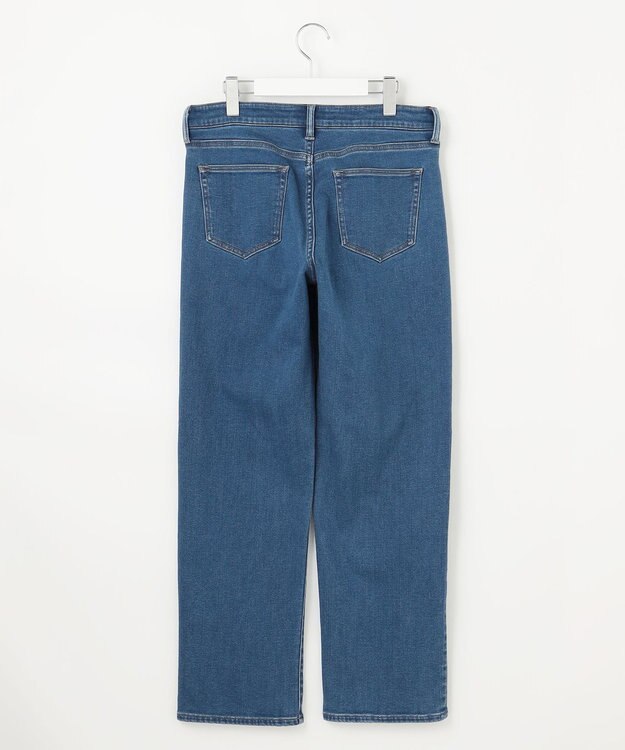 J.PRESS LADIES S 【洗える】裏起毛ストレッチ デニム パンツ ユーズド系