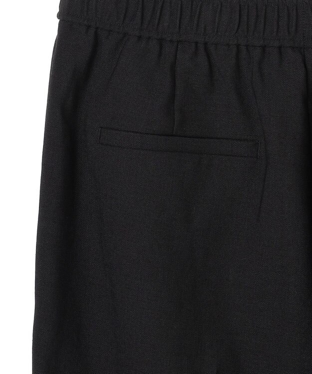 UNFILO 【セットアップ着用可/ウエストゴム】TENNEN TOUCH セミフレア パンツ ブラック