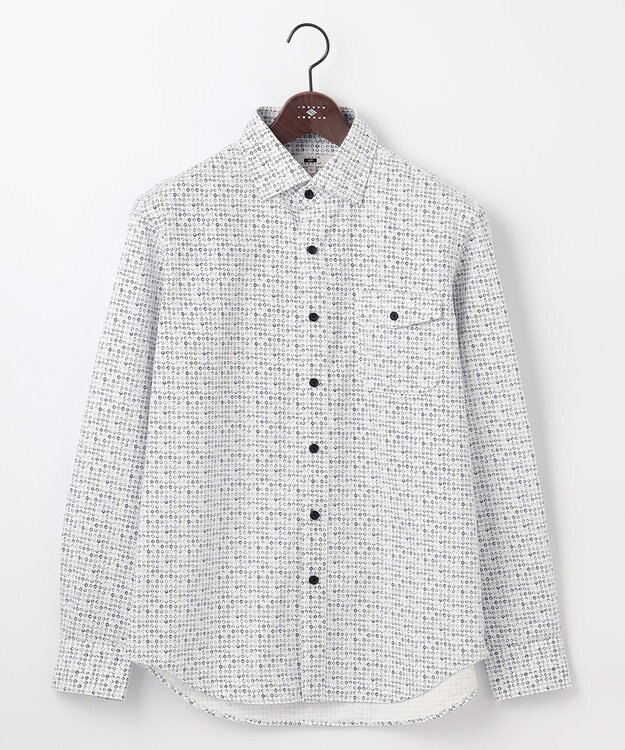 JOSEPH ABBOUD 【サスティナブル素材】テンセルプリント シャツ ホワイト系5