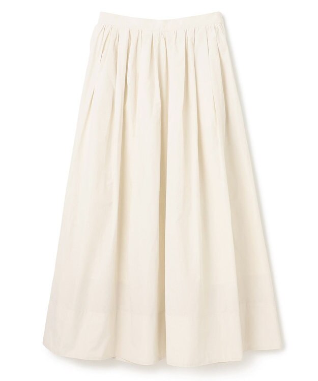 uncrave メモリータフタ フレアスカート エクリュ