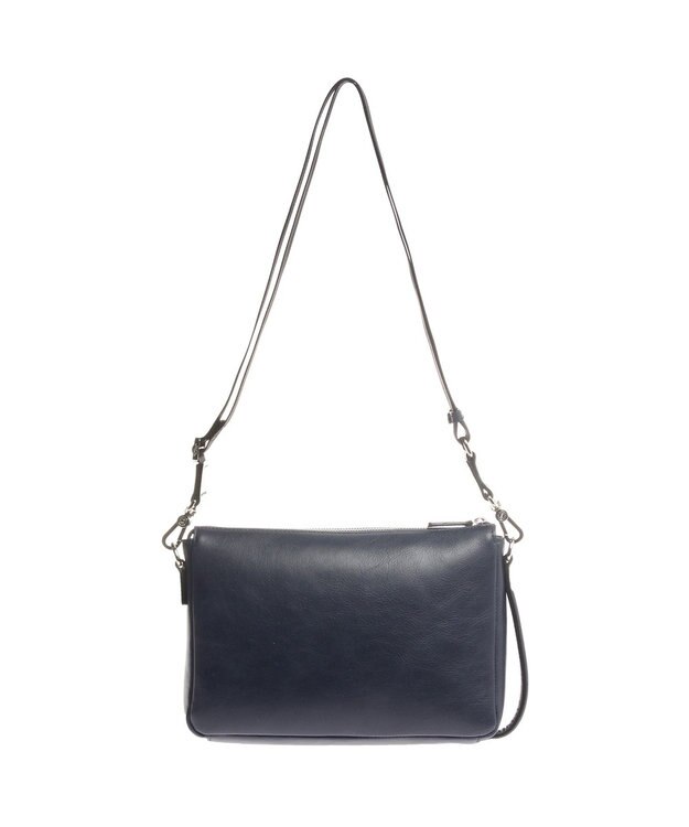 ACE BAGS & LUGGAGE ultima TOKYO ウルティマ トーキョーケヴィン ショルダーバッグ ヨコ型2WAYタイプ レザー 77994 ネイビー