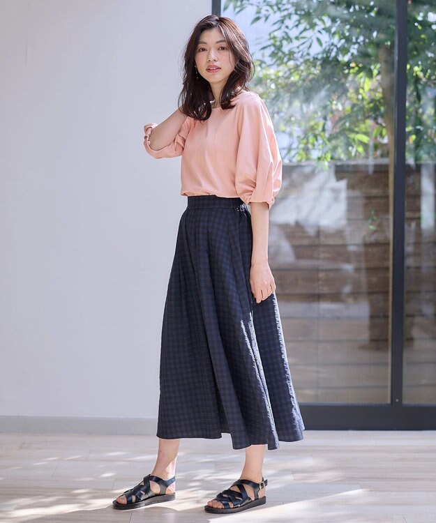 ANY シルケットスムース タックスリーブプルオーバー ピンク