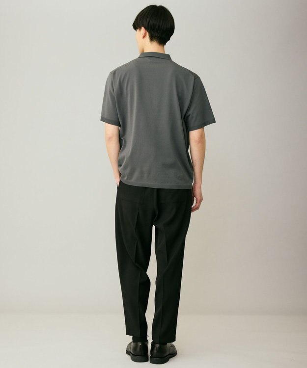 UNFILO MENS アラエルアンチピリングニット ポロ セイジグリーン