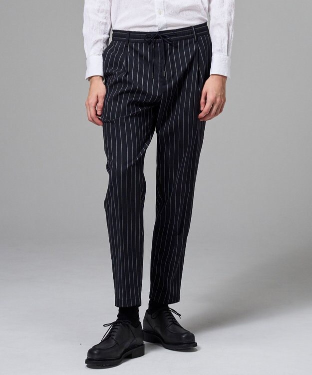 JOSEPH HOMME キャリーマンストレッチ ドロスト付テーパードパンツ   /   TEDDY CONVERTIBLE ネイビー系1