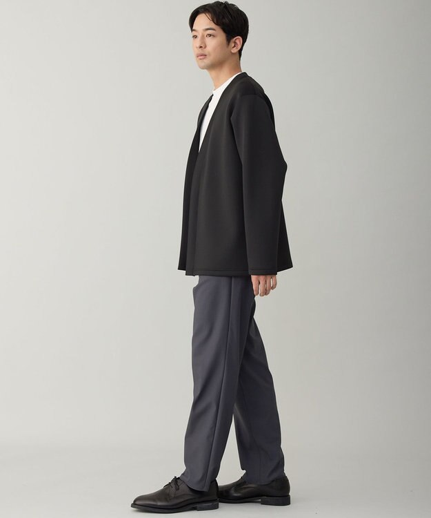 UNFILO MENS BEAUTY FORM JERSEY 着流しカーディガン ブラック