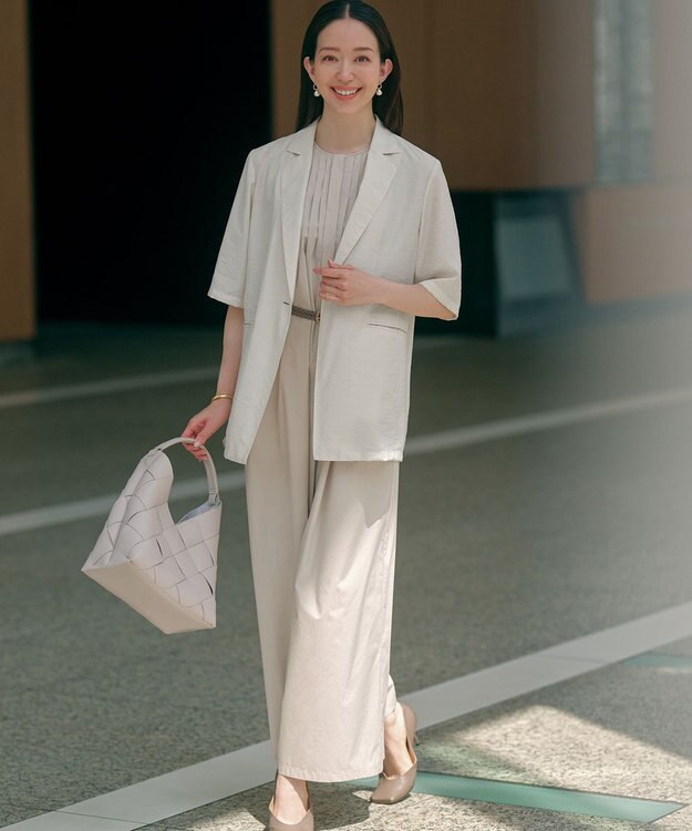 23区 イントレチャート ワンハンドル バッグ ベージュ系