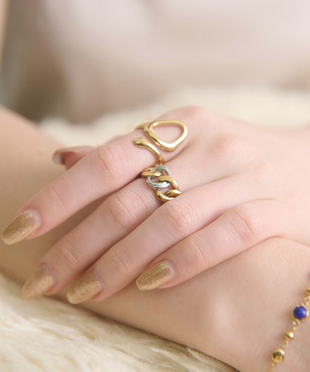 blancotokyo 【金属アレルギー対応】ニュアンスフリーリング OCASO ゴールド