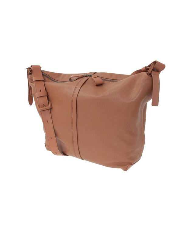 genten ライトシープ　ショルダーバッグ大 キャメル