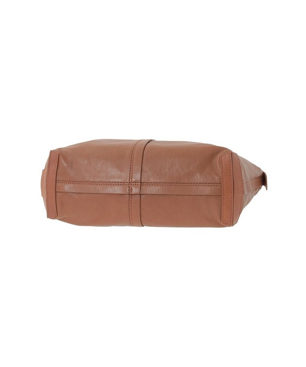 genten ライトシープ　ショルダーバッグ大 キャメル