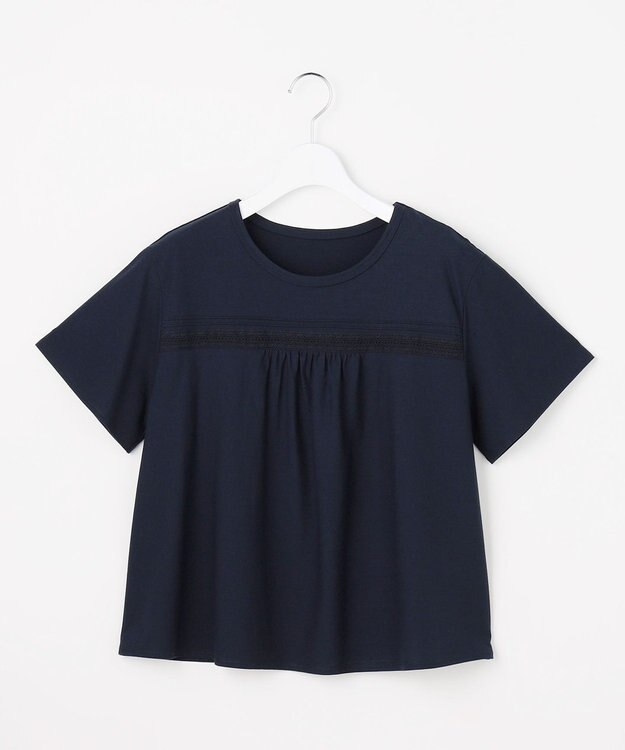 J.PRESS LADIES S 【一枚で着映え】ツイスティロ クルーネック カットソー ネイビー系