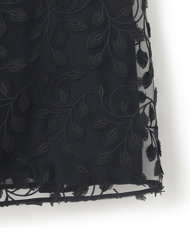 23区 【APPLAUDIR】バッグサテンストレッチ ドレス ブラック系