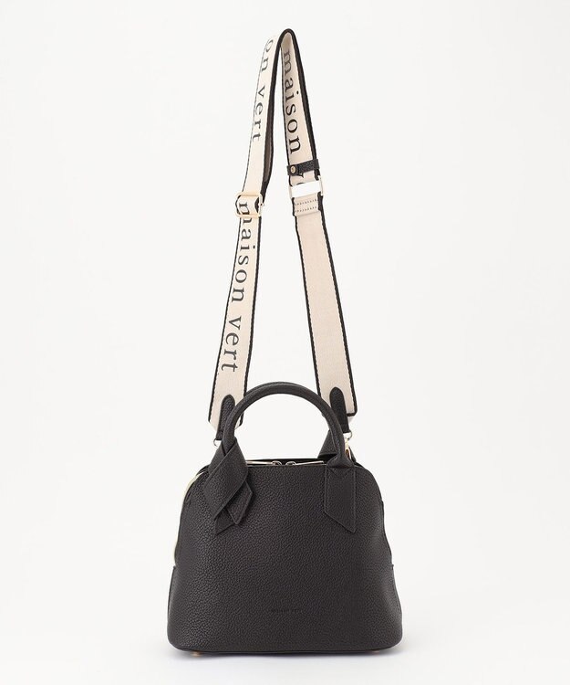 LA BAGAGERIE 【maison vert】 【超軽量/多収納】リボンハンドル2WAYバッグ ブラック