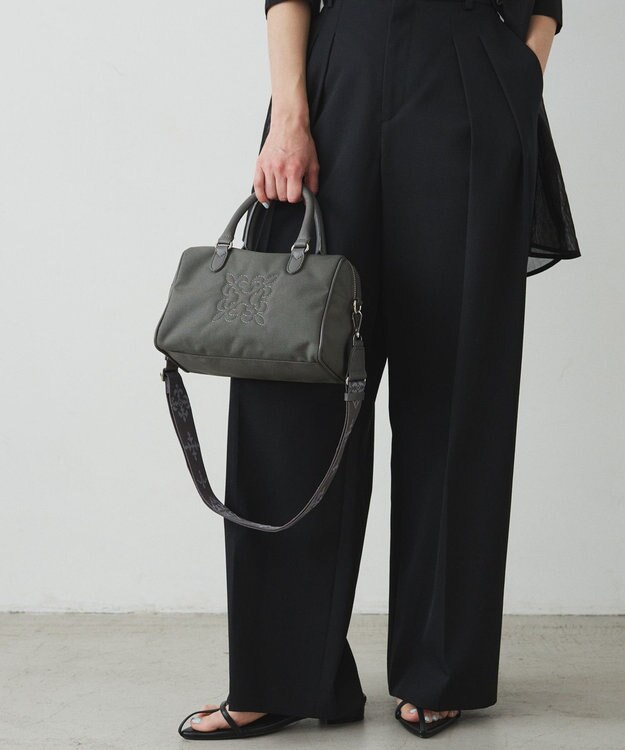 russet コーデュラナイロン2WAYミニボストンバッグ(CE-1721-WEB) Gray