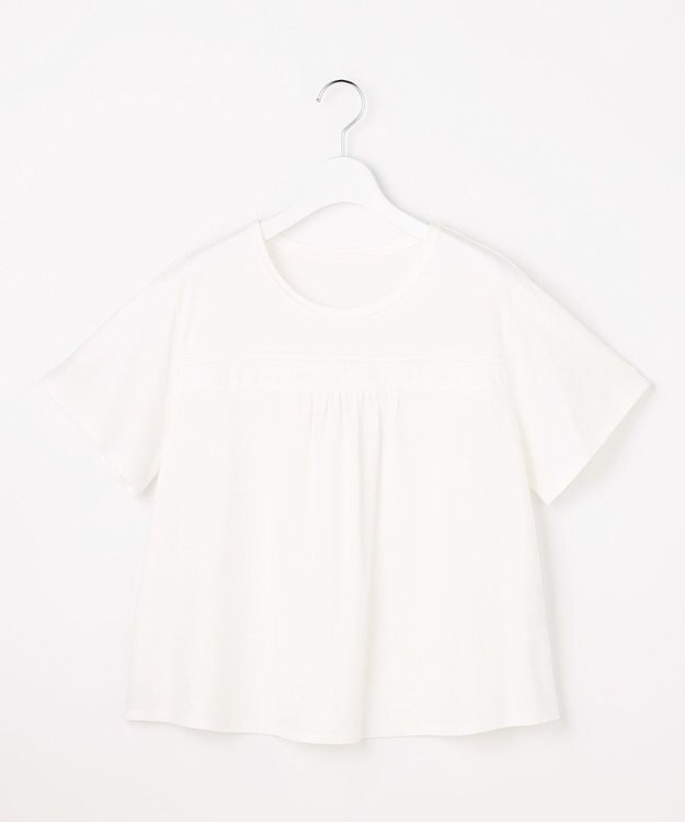 J.PRESS LADIES S 【一枚で着映え】ツイスティロ クルーネック カットソー ホワイト系