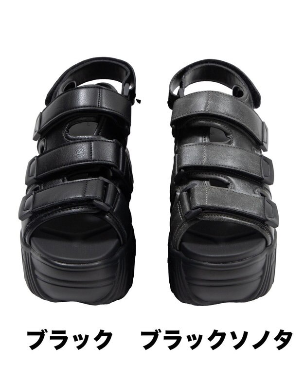 WEGO 厚底ボリュームスポサン ブラック
