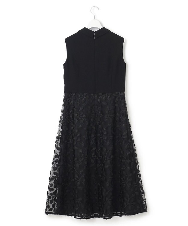 23区 【APPLAUDIR】バッグサテンストレッチ ドレス ブラック系