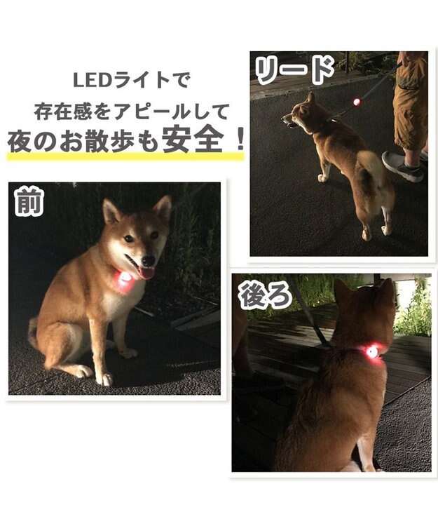 PET PARADISE 犬 散歩 夜 光る スヌーピー ＬＥＤ お散歩ライト 赤