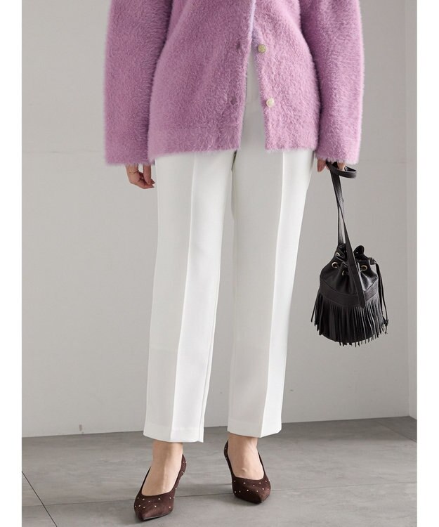 Te chichi ダブルクロスペンシルパンツ《2025winter catalog item》 オフホワイト