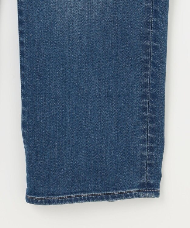 J.PRESS LADIES S 【洗える】裏起毛ストレッチ デニム パンツ ユーズド系