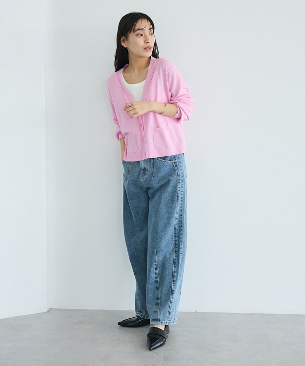 CRAFT STANDARD BOUTIQUE Ｖネックニットカーディガン Pink
