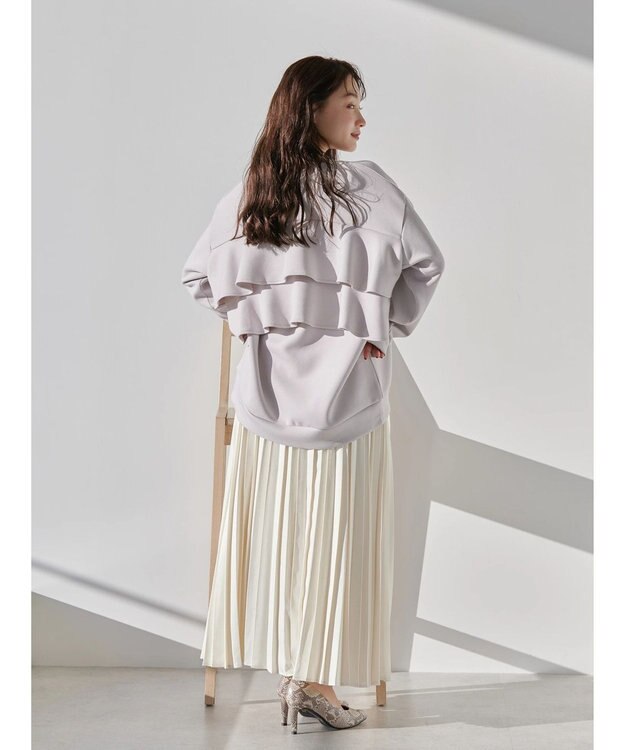 AMERICAN HOLIC バックフリルポンチプルオーバー Gray Beige