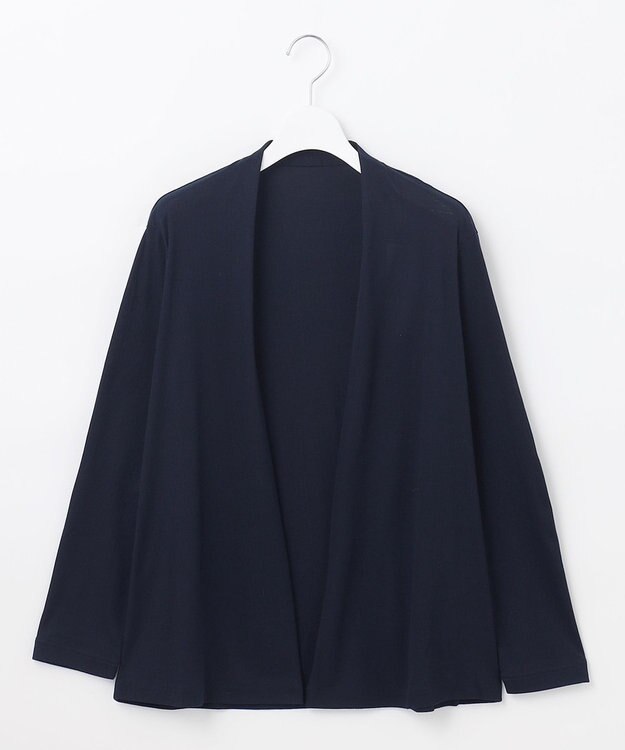 自由区 【好評につき新色追加・接触冷感・UVカット・洗える・XSサイズあり】ハンディカーディガン ミドル丈 (新色）ネイビー系