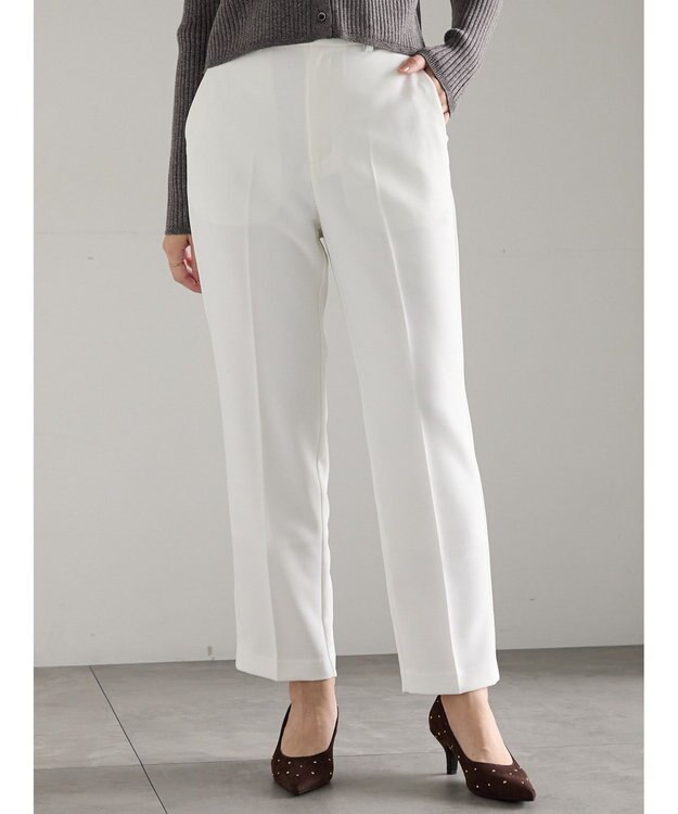 Te chichi ダブルクロスペンシルパンツ《2025winter catalog item》 オフホワイト