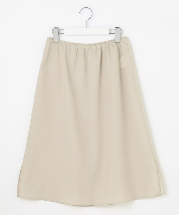 23区 【洗える】ランダムプリーツ スカート ベージュ系