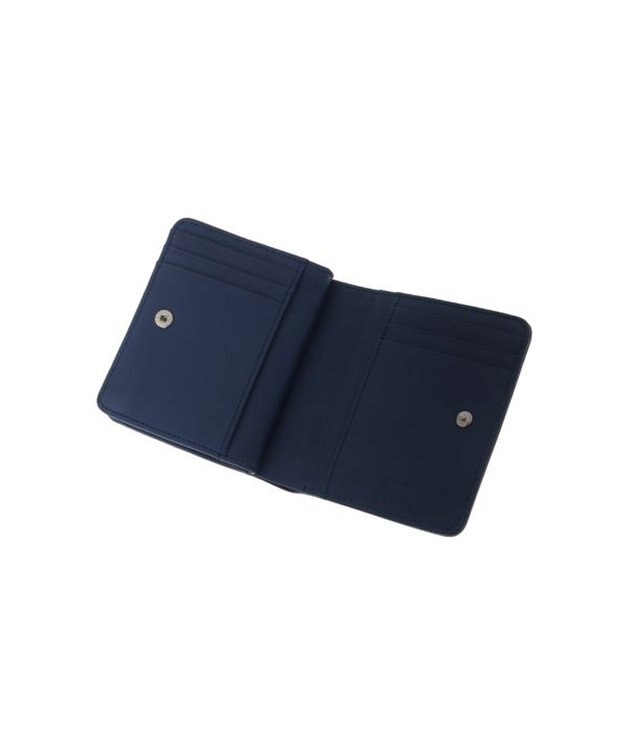 genten カレイド 2つ折り財布 ネイビーブルー