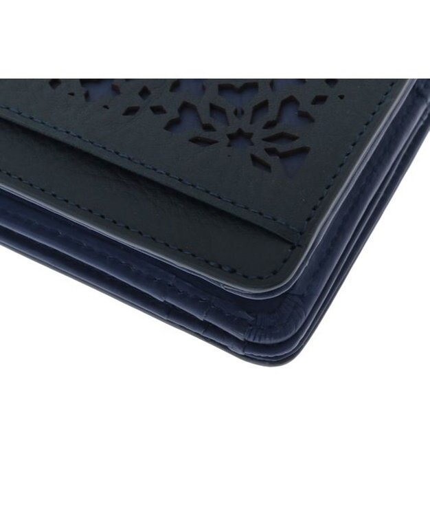 genten カレイド 2つ折り財布 ネイビーブルー