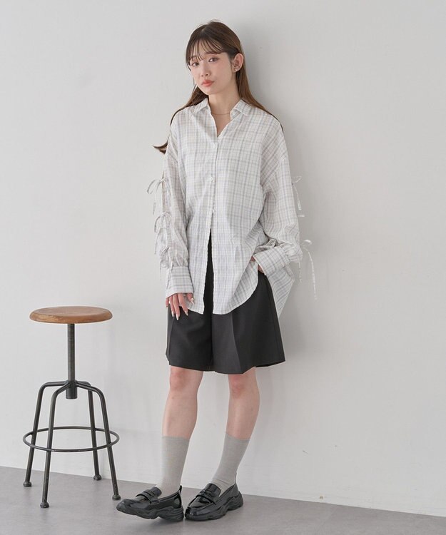 earth music&ecology バミューダパンツ Black