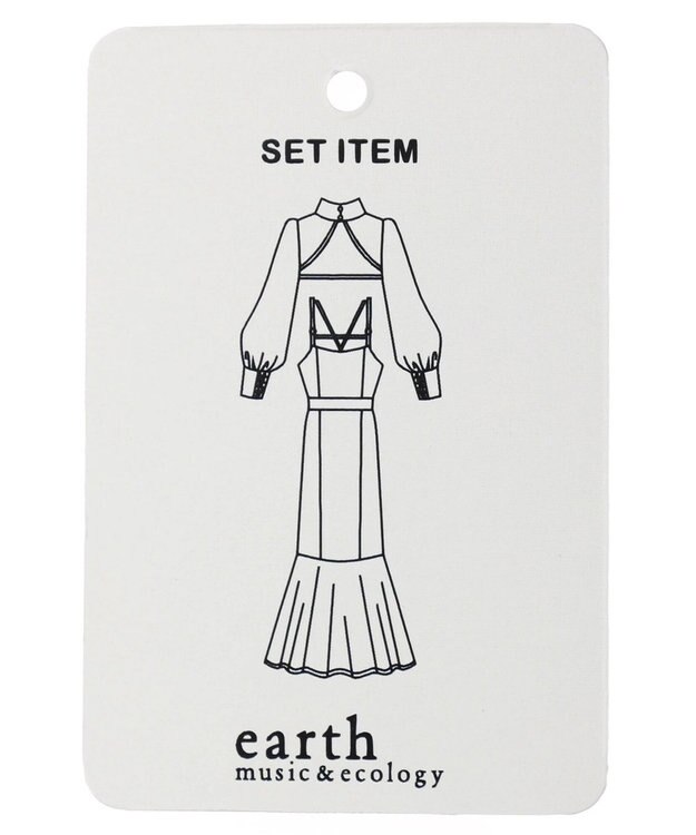 earth music&ecology ＳＥＴ２点シアーボレロ＋キャミワンピース Black