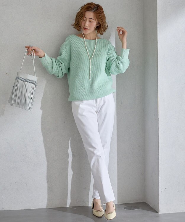 23区 パールラリエットネックレス ホワイト系