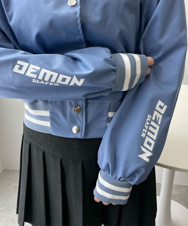 WEGO ラインカラーブルゾン サックス