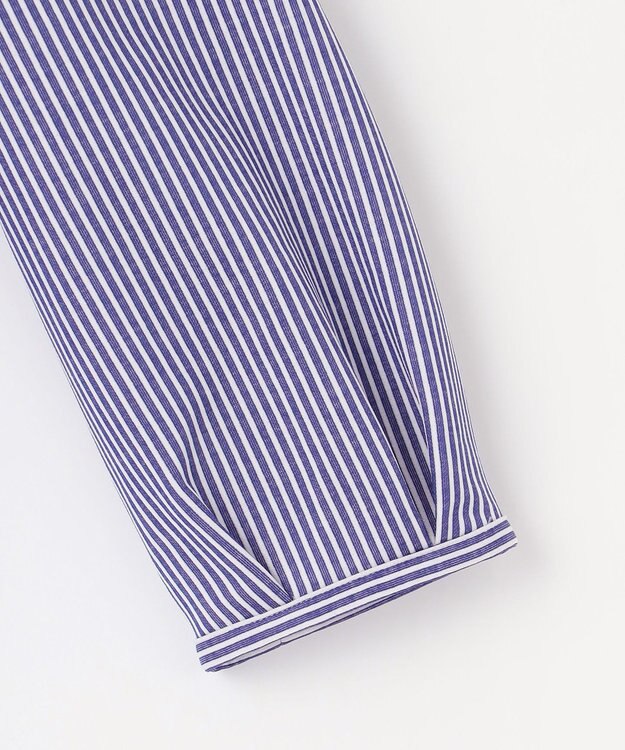 J.PRESS LADIES S 【WEB限定カラーあり】ストライプジャカード フロントタック カットソー ネイビー系1