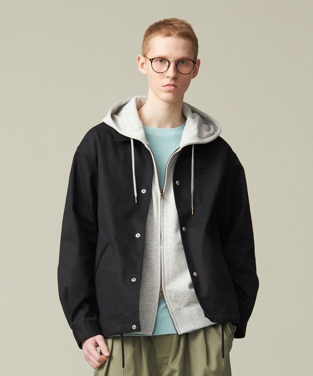 J.PRESS YORK STREET 【UNISEX】UNIVERSAL OVERALL×YORK STREET コーチジャケット ブラック系