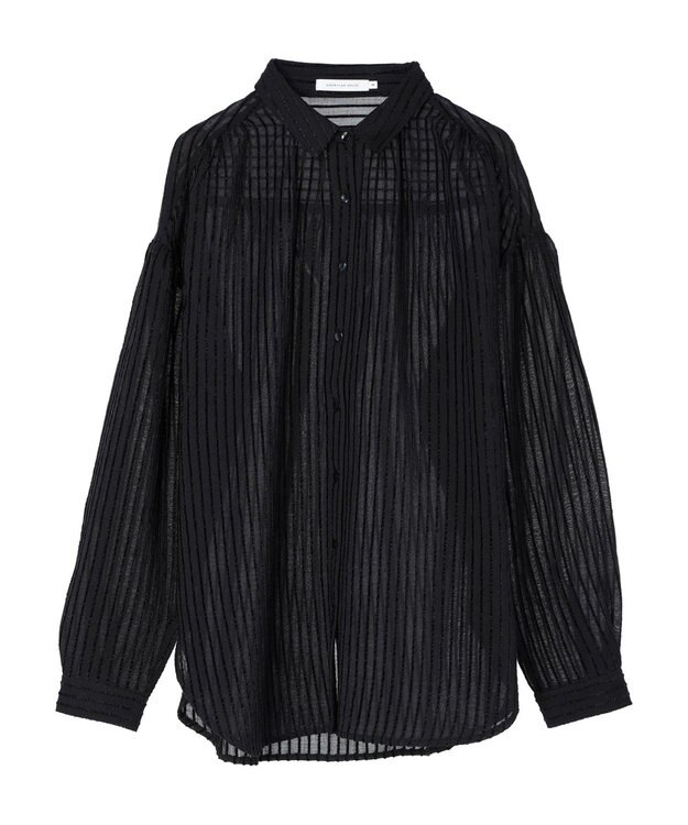 AMERICAN HOLIC ドビーストライプシャツ Black