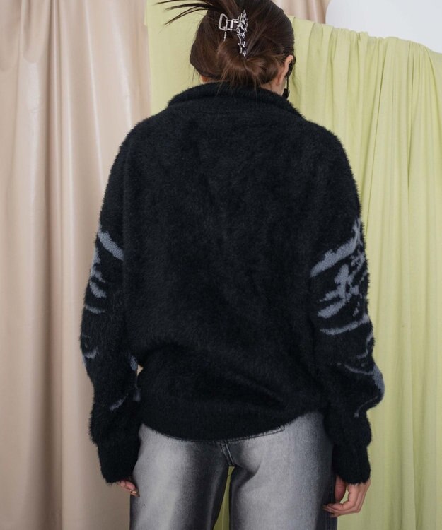 WEGO バタフライジップニット ブラック