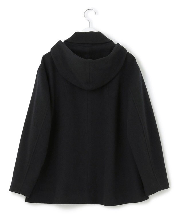 J.PRESS YORK STREET 【WOMEN】2wayショートウールアンゴラビーバー コート ブラック系